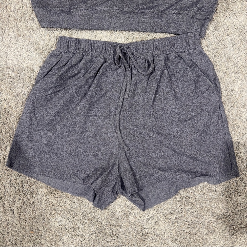 2 Piece Set | Cozy Life by the River Gray Loungewear Set Women’s Size M - Picture 4 of 5